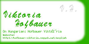 viktoria hofbauer business card
